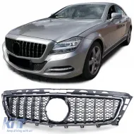 image-79-Sportgrill chrom schwarz geeignet für Mercedes CLS C218 X218 Pre-Facelift 11-14