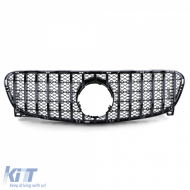 Sportgrill Frontgrill glänzend schwarz geeignet für Mercedes GLA X156 2013-2016-image-6257431