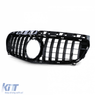 Sportgrill Frontgrill glänzend schwarz geeignet für Mercedes A-Klasse W176 2012-2015-image-6257783