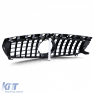 Sportgrill Frontgrill glänzend schwarz geeignet für Mercedes A-Klasse W176 2012-2015-image-6257786