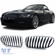image-72-# Sportgrill Frontgrill Schwarz Chrom geeignet für BMW Z4 E85 E86 2002-2009