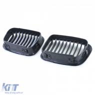 Sportgrill Frontgrill schwarz, geeignet für BMW 3er E46 Pre-Facelift 1998-2001-image-6200251