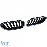 Sportgrill Frontgrill schwarz verchromt, geeignet für BMW X5 E53 1999-2003-image-6210467