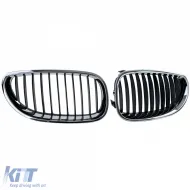 Sportgrill Frontgrill schwarz verchromt geeignet für BMW 5er E60 E61 2003-2010-image-6211164