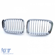 Sportgrill Frontgrill verchromt, geeignet für BMW 3er E46 Vorfacelift 1998-2001-image-6203182