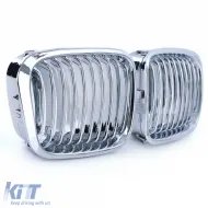 Sportgrill Frontgrill verchromt, geeignet für BMW 3er E46 Vorfacelift 1998-2001-image-6203183