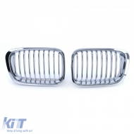 Sportgrill Frontgrill verchromt, geeignet für BMW 3er E46 Vorfacelift 1998-2001-image-6203185