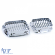 Sportgrill Frontgrill verchromt, geeignet für BMW 3er E46 Vorfacelift 1998-2001-image-6203187