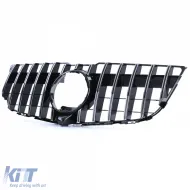 Sportgrill Glänzend Schwarz Chrom geeignet für Mercedes GLK X204 Facelift 2012-2015-image-6198578