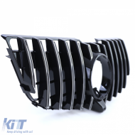 Sportgrill Glänzend Schwarz Chrom geeignet für Mercedes GLK X204 Facelift 2012-2015-image-6198580
