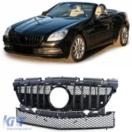image-20-Sportgrill glänzend schwarz geeignet für Mercedes SLK R172 Pre-Facelift 11-15