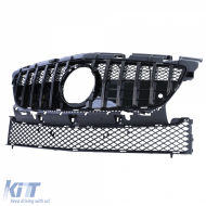 Sportgrill glänzend schwarz geeignet für Mercedes SLK R172 Pre-Facelift 11-15-image-6198117
