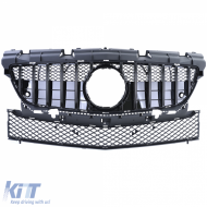 Sportgrill glänzend schwarz geeignet für Mercedes SLK R172 Pre-Facelift 11-15-image-6198119