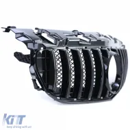 Sportgrill glänzend schwarz geeignet für Mercedes SLC R172 Facelift 2016-2021-image-6209701