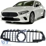 image-35-Sportgrill Hochglanzschwarz geeignet für Mercedes A-Klasse W177 V177 2018-2022