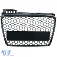 Sportgrill Honigwaben-Design Leistung glänzend geeignet für Audi A4 B7 2004-2008-image-6207056