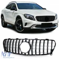 image-42-Sportgrill in glänzendem Schwarz, geeignet für Mercedes GLA X156 Facelift 2017-2020