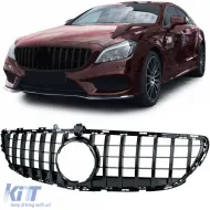 image-40-Sportgrill in Schwarz Hochglanz, geeignet für Mercedes CLS C218 X218 Facelift 14-18