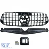 Sportgrill in Schwarz Hochglanz, geeignet für Mercedes GLE V167 ab 2023-image-6208266