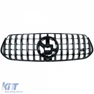 Sportgrill in Schwarz Hochglanz, geeignet für Mercedes GLE V167 Coupe C167 18-23 mit A Design-image-6211080
