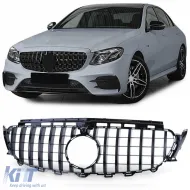 image-22-Sportgrill in Schwarz Hochglanz geeignet für Mercedes E W213 S213 C238 A238 16-20