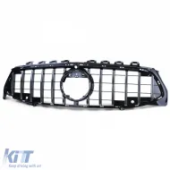 Sportgrill in Schwarz Hochglanz mit Chrom, geeignet für Mercedes CLA C118 X118 ab 19-image-6196890