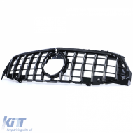 Sportgrill in Schwarz Hochglanz mit Chrom, geeignet für Mercedes CLA C118 X118 ab 19-image-6196891