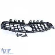 Sportgrill in Schwarz Hochglanz mit Chrom, geeignet für Mercedes CLA C118 X118 ab 19-image-6196895