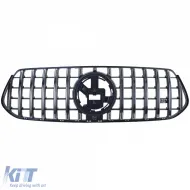Sportgrill in Schwarzchrom, geeignet für Mercedes GLE V167 Coupe C167 18-23 mit A-Design-image-6208753