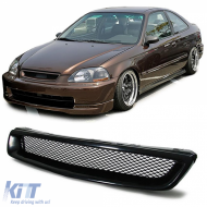 image-55-Sportgrill Kühlergrill ohne Emblem geeignet für Honda Civic 95-98 EJ EK EM1