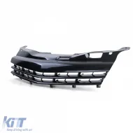 Sportgrill Kühlergrill ohne Emblem schwarz, geeignet für Opel Astra H GTC TwinTop 05-10-image-6209219
