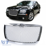 image-14-Sportgrill mit chromfarbener Wabenstruktur, geeignet für Chrysler 300C Sedan Touring 04-11
