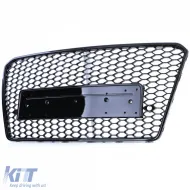 Sportgrill ohne Emblem Hochglanz Schwarz geeignet für Audi A7 C7 4G 2010-2014-image-6197722
