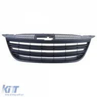 Sportgrill ohne Emblem mit doppelten schwarzen Lamellen, geeignet für VW Tiguan 5N 07-11-image-6194844
