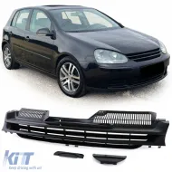 image-24-Sportgrill ohne Emblem schwarz geeignet für VW Golf 5 03-09 nicht GTI