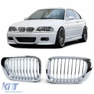 image-44-Sportgrill Performance verchromt geeignet für BMW 3er E46 Coupe Cabrio 99-03