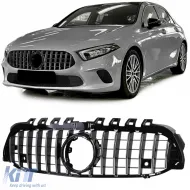 image-54-Sportgrill Schwarz Chrom geeignet für Mercedes A-Klasse W177 V177 18-24