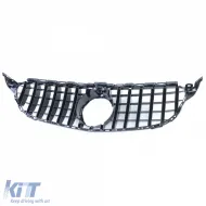 Sportgrill Schwarz Glänzend Chrom geeignet für Mercedes C-Klasse W205 S205 2014-2018-image-6206487