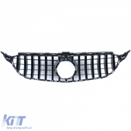 Sportgrill Schwarz Glänzend Chrom geeignet für Mercedes C-Klasse W205 S205 2014-2018-image-6206488