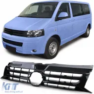 image-78-Sportgrill schwarz glänzend für Emblem geeignet für VW Bus T5 Facelift 09-15