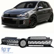 image-59-Sportgrill schwarz glänzend geeignet für VW Golf 6 einschließlich GTI 08-13