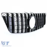 Sportgrill schwarz glänzend geeignet für Mercedes ML W164 Facelift 2008-2011-image-6192167