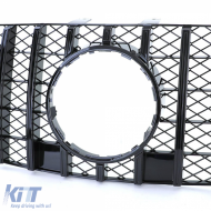 Sportgrill schwarz glänzend geeignet für Mercedes ML W164 Facelift 2008-2011-image-6192170