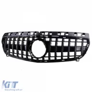 Sportgrill Schwarz Glänzend geeignet für Mercedes A-Klasse W176 2012-2015-image-6193829