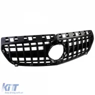 Sportgrill Schwarz Glänzend geeignet für Mercedes A-Klasse W176 2012-2015-image-6193833