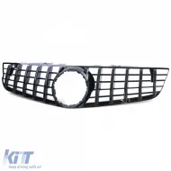Sportgrill schwarz glänzend geeignet für Mercedes SL R230 Facelift 08-12-image-6201878