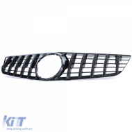 Sportgrill schwarz glänzend geeignet für Mercedes SL R230 Facelift 08-12-image-6201879