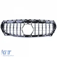 Sportgrill Schwarz Glänzend geeignet für Mercedes CLA C117 Pre-Facelift 2013-2016-image-6257545