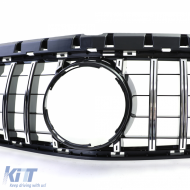 Sportgrill schwarz glänzend mit Chrom, geeignet für Mercedes B-Klasse W246 14-18-image-6193667