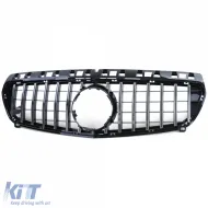 Sportgrill schwarz glänzend mit Chrom, geeignet für Mercedes A-Klasse W176 12-15-image-6195020